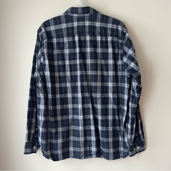 Vintage Eddie Bauer Plaid Button-Down Shirt Men’s Large 100% Cotton Flannel - Picture 12 of 13
